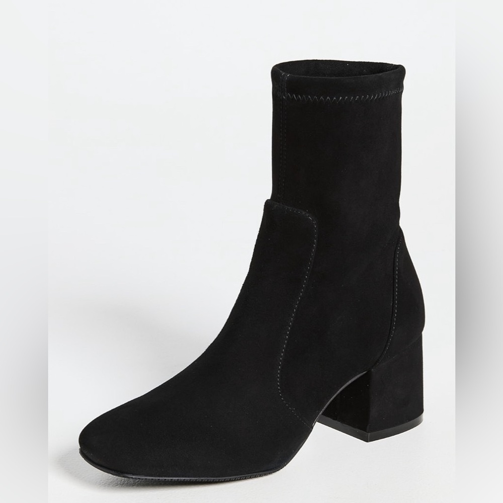 Stuart Weitzman Fitted Black Suede Bootie - image 7